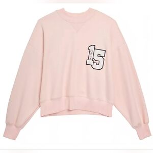 CALIA Pique Scuba In Pink Darling Sweatshirt, NWT